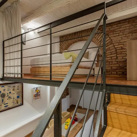 דירה Iflat Cozy & Serene Loft Two Steps From Vatican